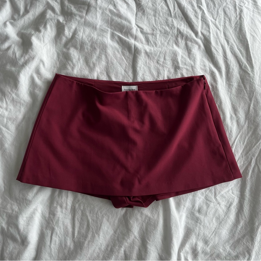 ARITZIA | Sunday Best Flame Skort Cordovan US 6